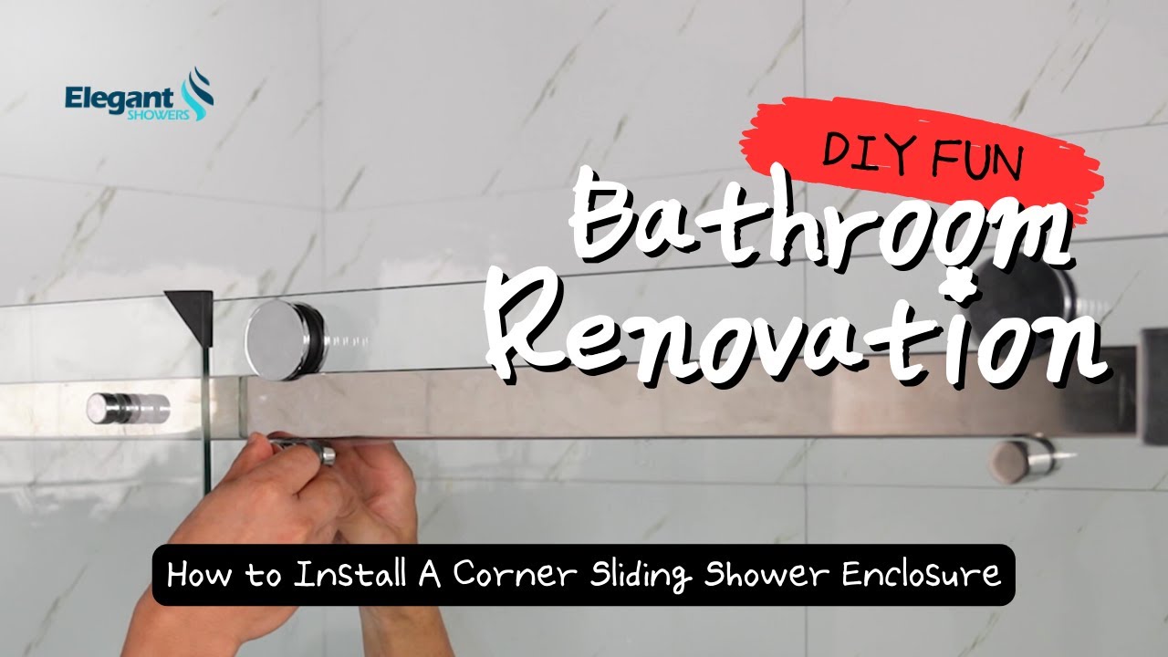 How to Install A Corner Sliding Shower Screen Enclosure Elegant Showers AFSL Series