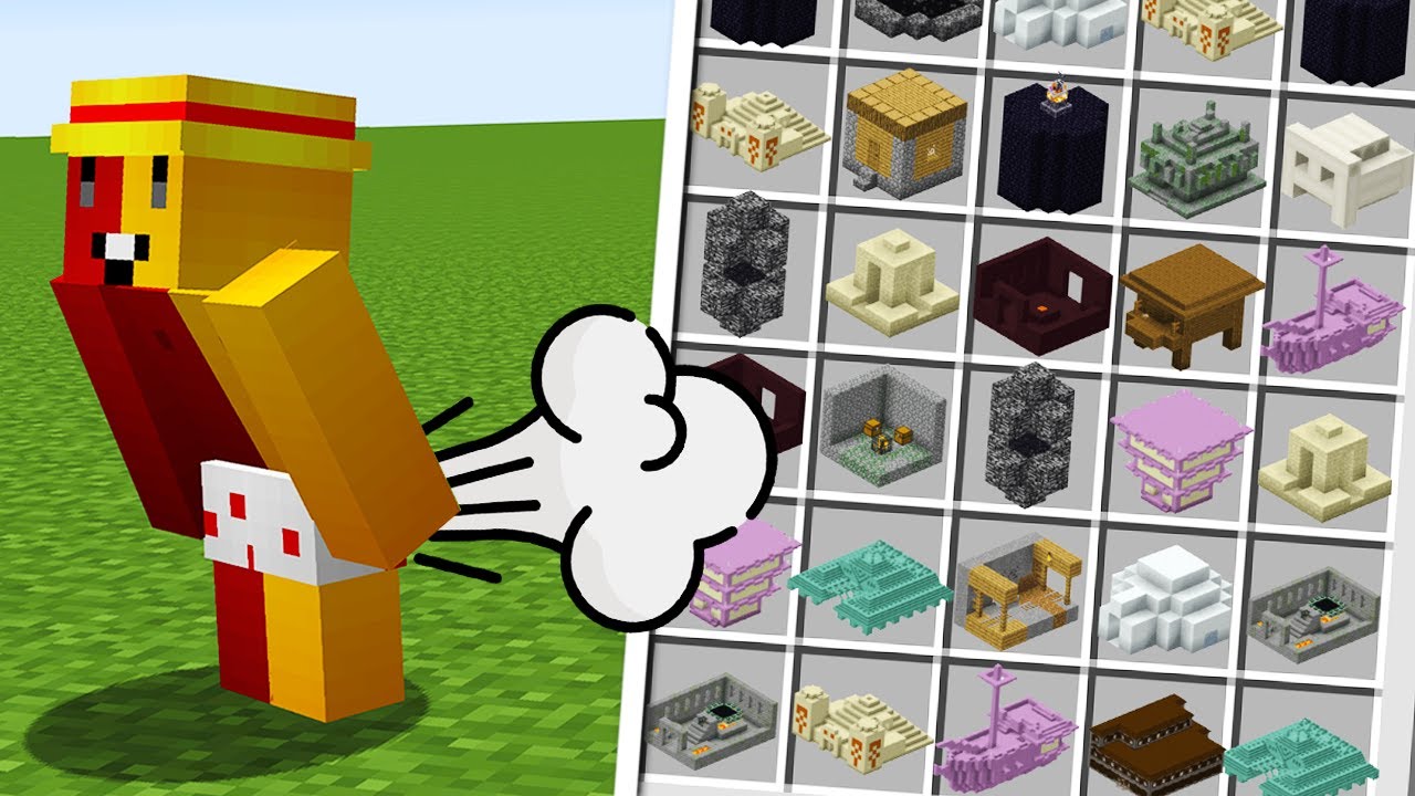 minecraft mas você PEIDA ESTRUTURAS!