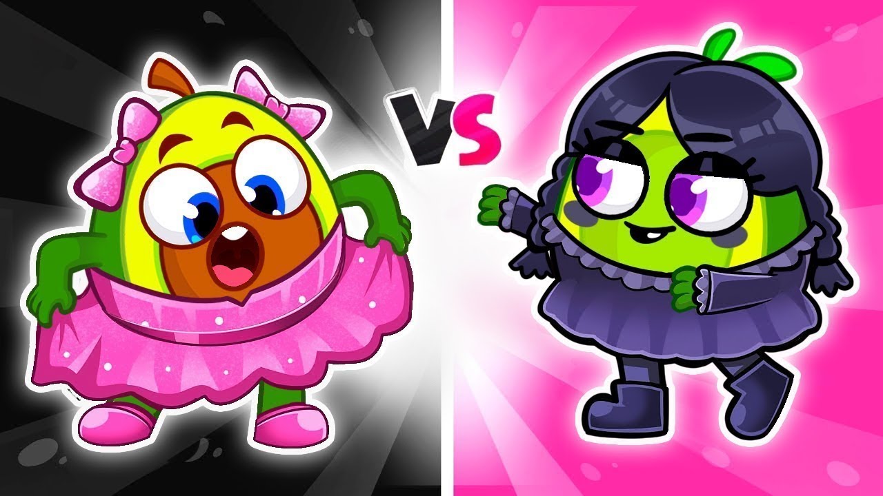OMG! Ultimate Pink vs Black Challenge! Kids Song + Nursery Rhymes | PP Tales 🥑 #ideas #song #top