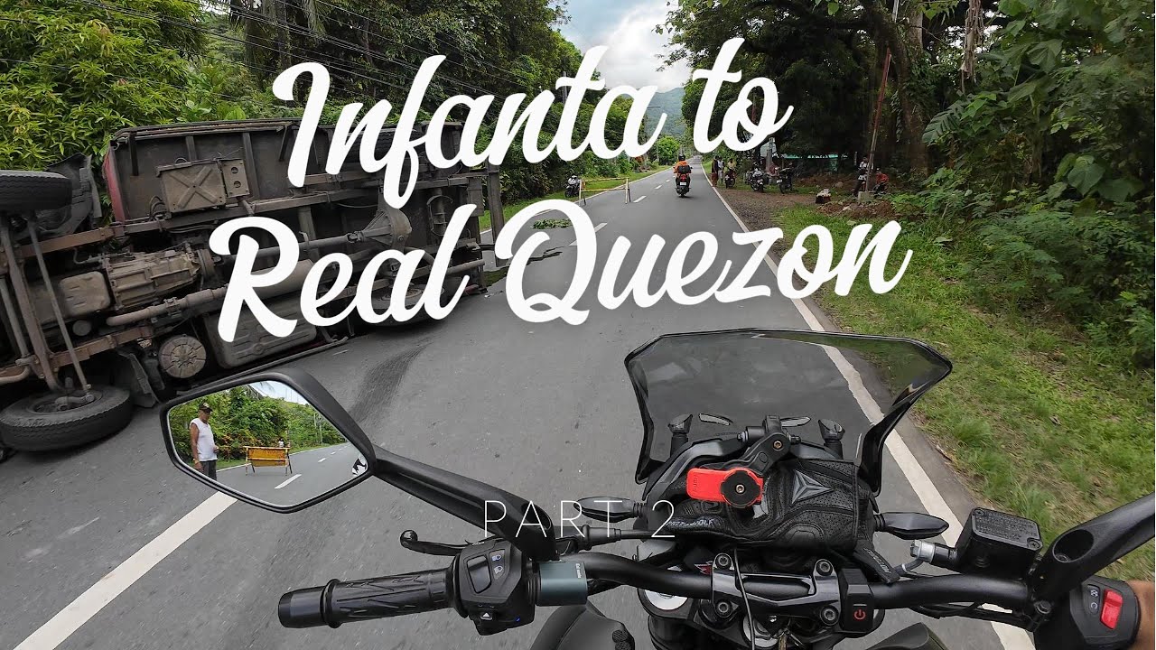 May tumaob na truck? │ Marilaque/Infanta Hi-Way ride │ Part2 │ Dominar 400UG2 │ Mio 125 │ Raider 150