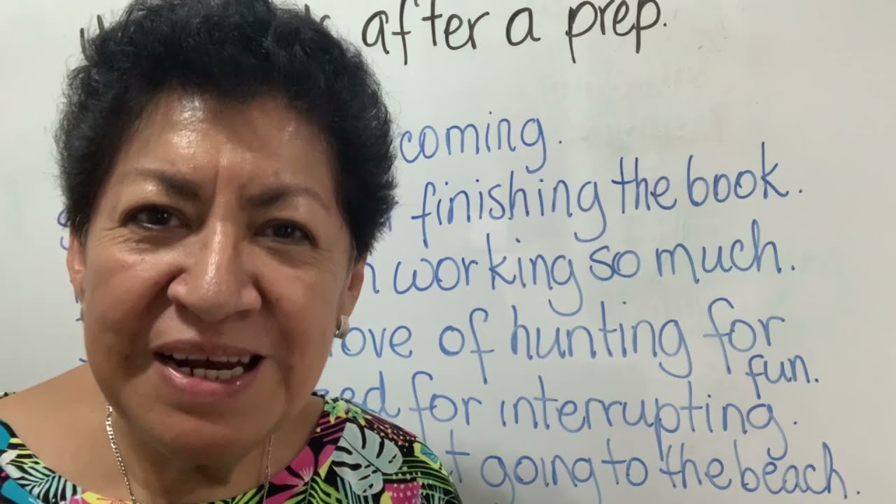 Clase 126 Infinitives after prepositions/ Review homework