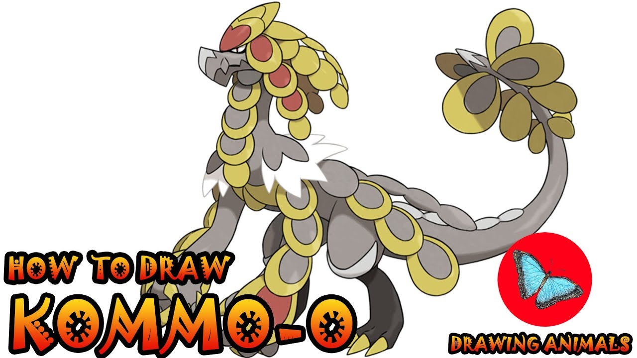 How To Draw Kommo-o Pokemon | Drawing Animals