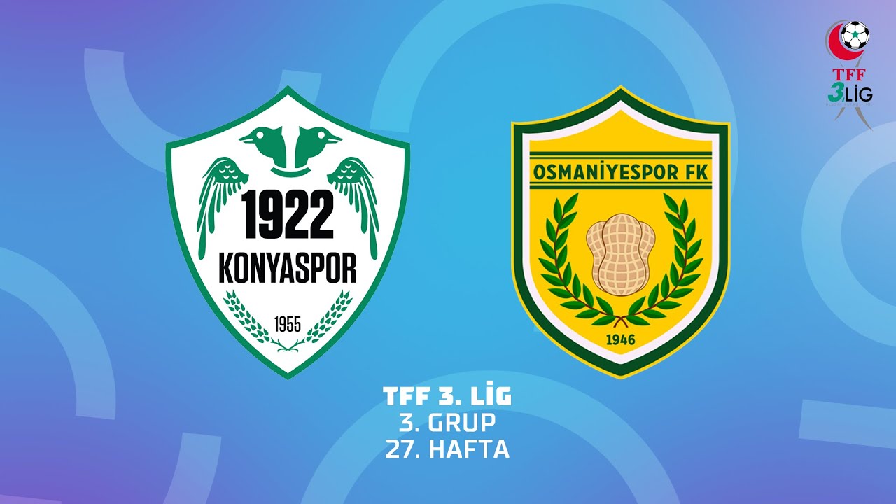 TFF 3. Lig 3. Grup | Karatay Termal 1922 Konyaspor - Osmaniyespor Futbol Kulübü