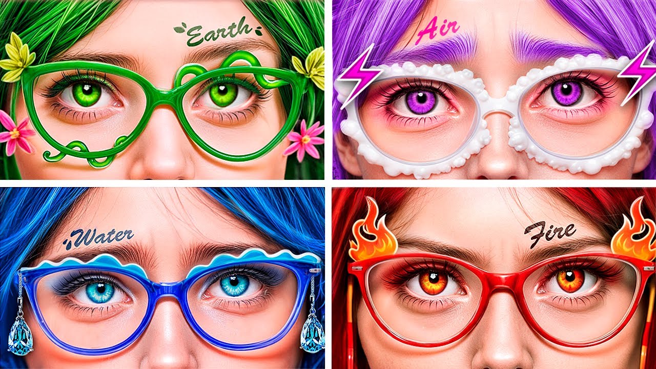 Extreme Nerd Makeover / Four Elements in College!
