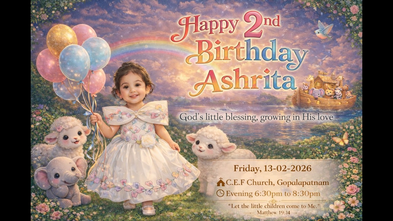 Ashrita 2nd Birthday Service | 13-03-2026