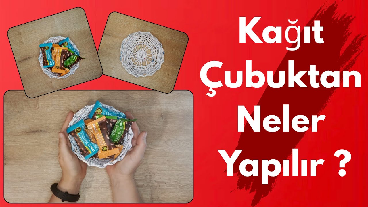 Kağıt Çubuklardan Küçük Kase Nasıl Yapılır ?