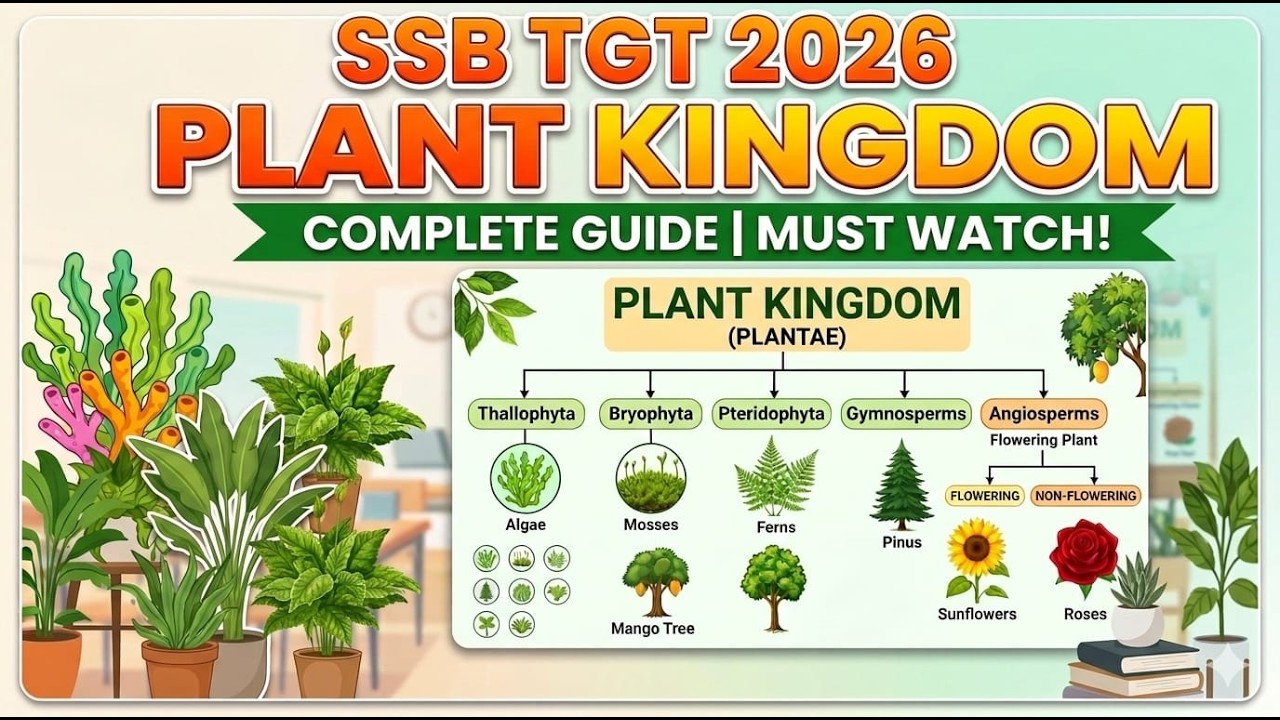 🌱 Plant Kingdom | SSB TGT 2026 Preparation | Biswas Batch 🚀
