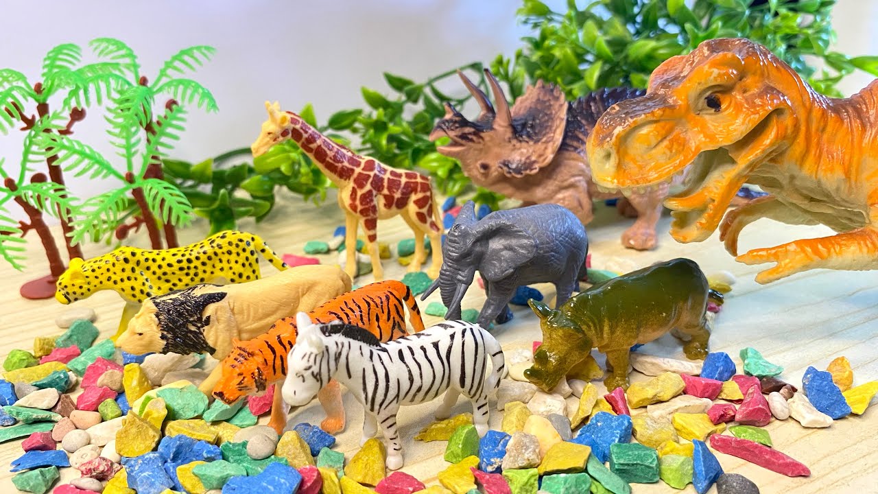Satisfying Animal Toys | Lion, Tiger, Dino & More [ASMR]