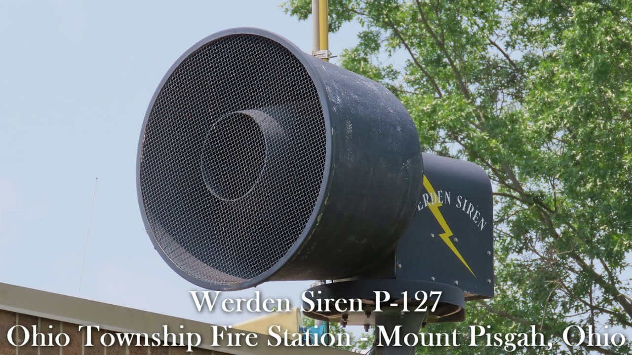 Werden Siren P-127 Siren Test | Two Alerts | Mount Pisgah, OH | 6/4/25