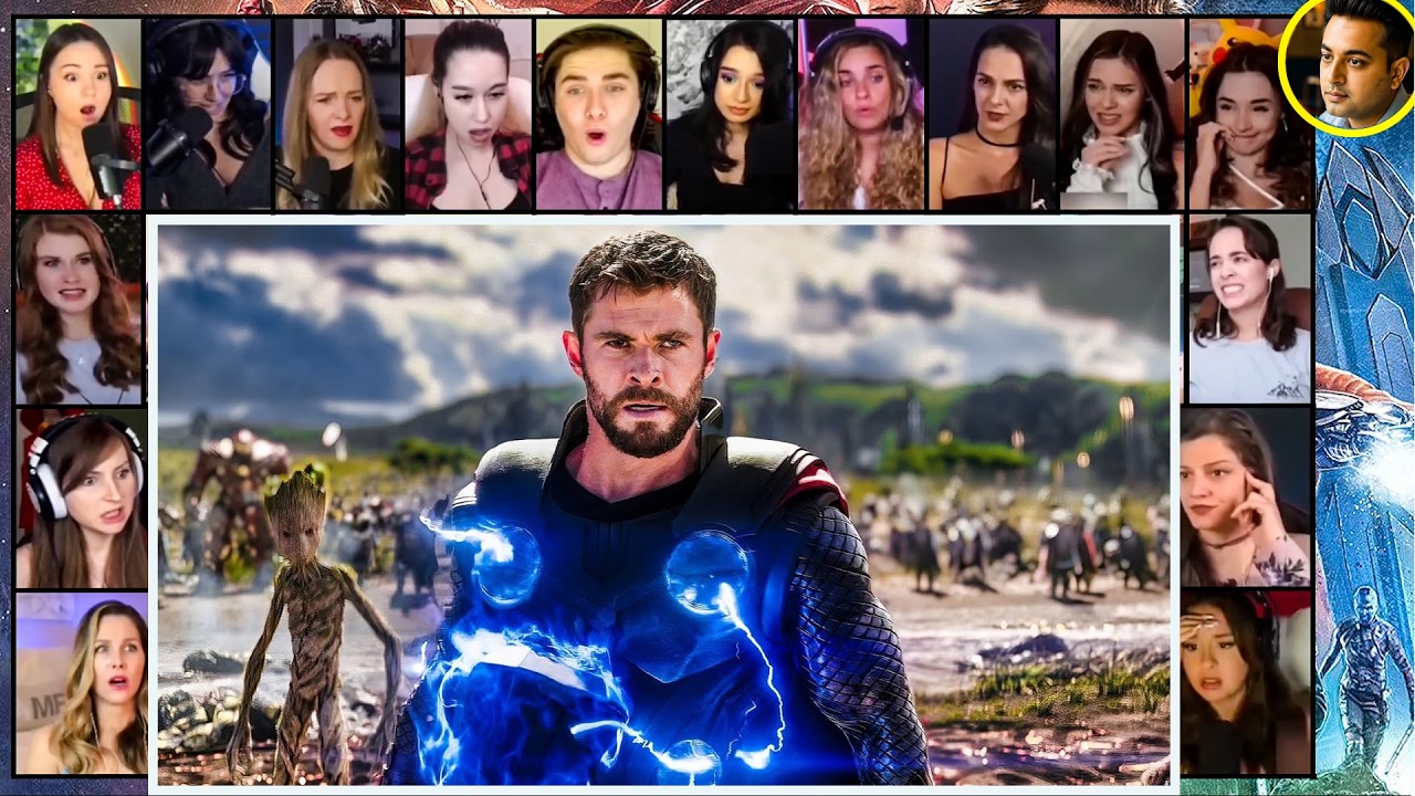 🔥24 People React🔥FIRST TIME WATCHING the Battle of Wakanda! | Avengers Infinity War Reaction Mashup.