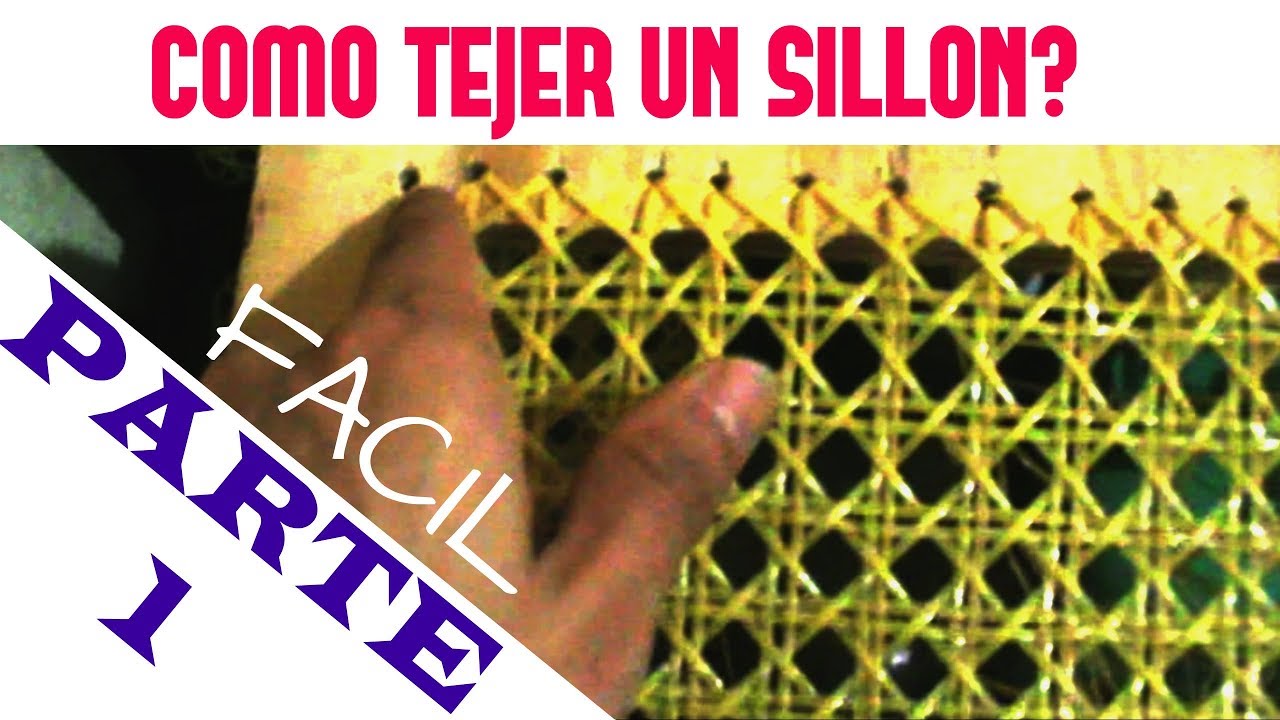 COMO TEJER UN SILLON CON UN DOLAR FACIL (PARTE 1) DIY: | ENJUNCADO TUTORIAL