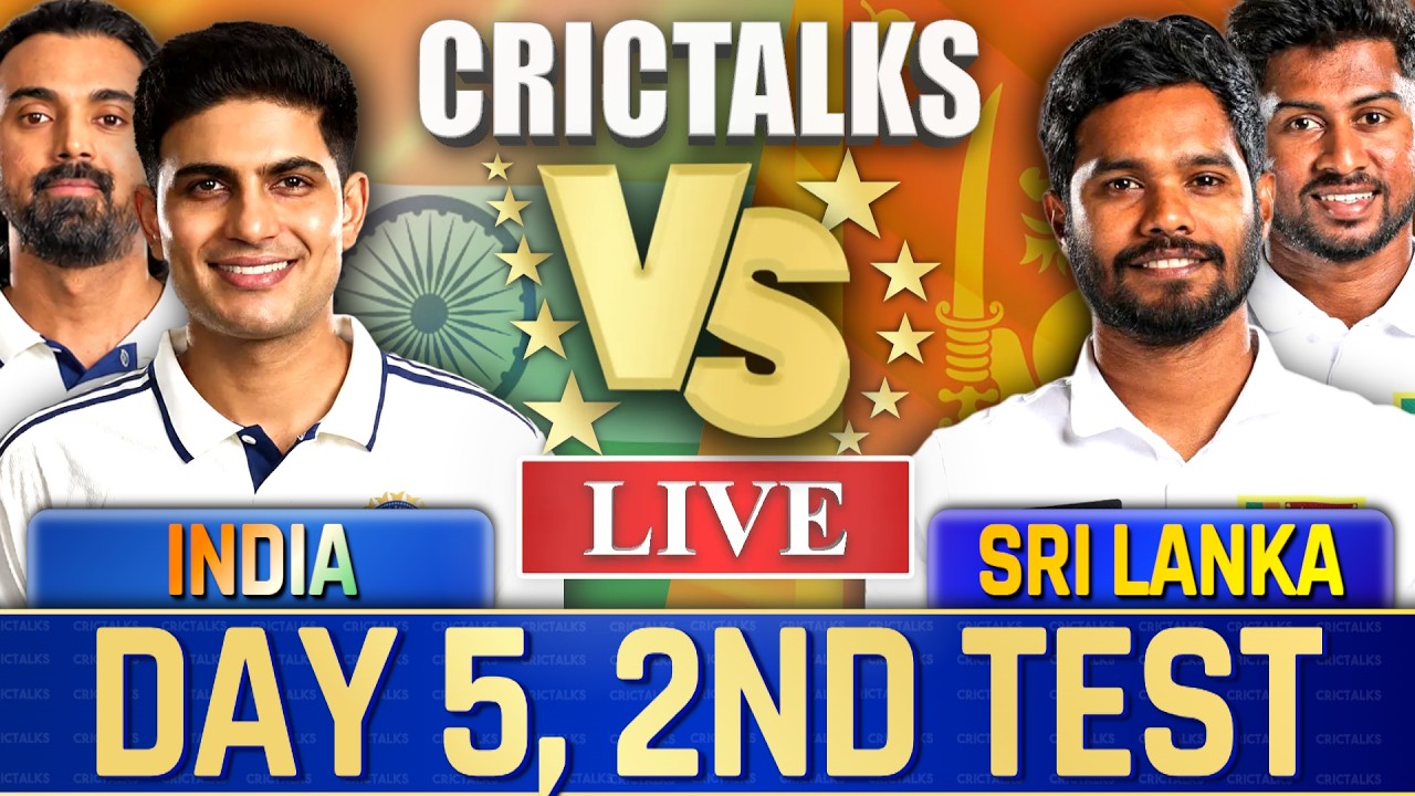🔴 IND vs SL, Day 5, 2nd Test, Live Match Today, Live Cricket Score Commentary, India v Sri Lanka