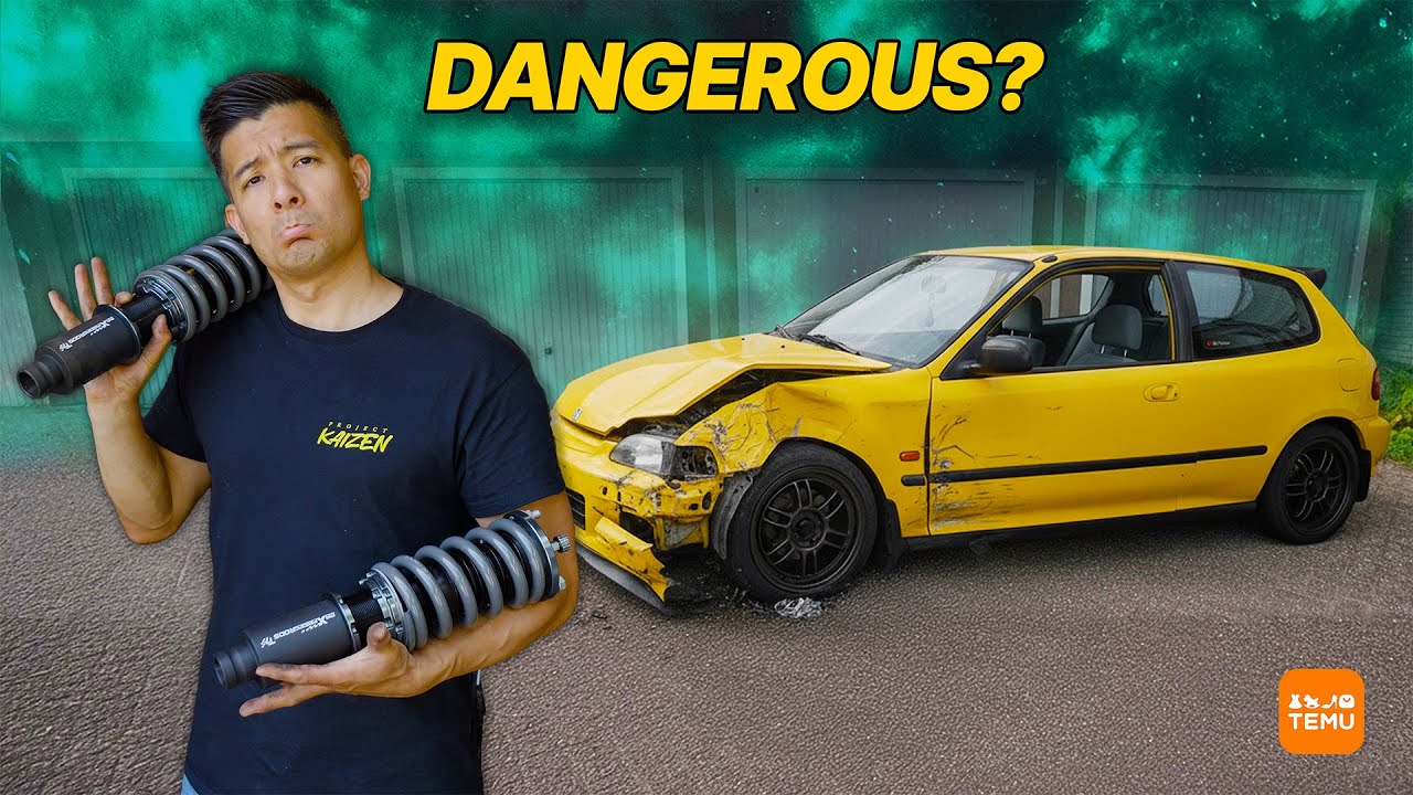 We Put the Cheapest Temu Coilovers Brand on Our Car… A Dangerous Move? (MaXpeedingrods T7)