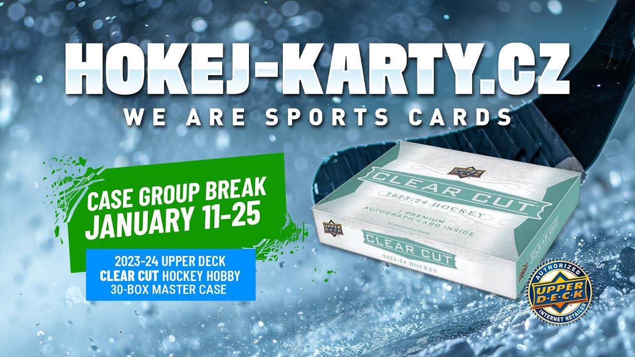 HOKEJ-KARTY.CZ CASE GROUP BREAK January 11-2025, 23-24 UD CLEAR CUT
