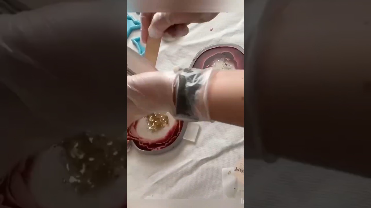 Resin pomegranate part 2 #resinart #trendingshorts #shortvideo #music