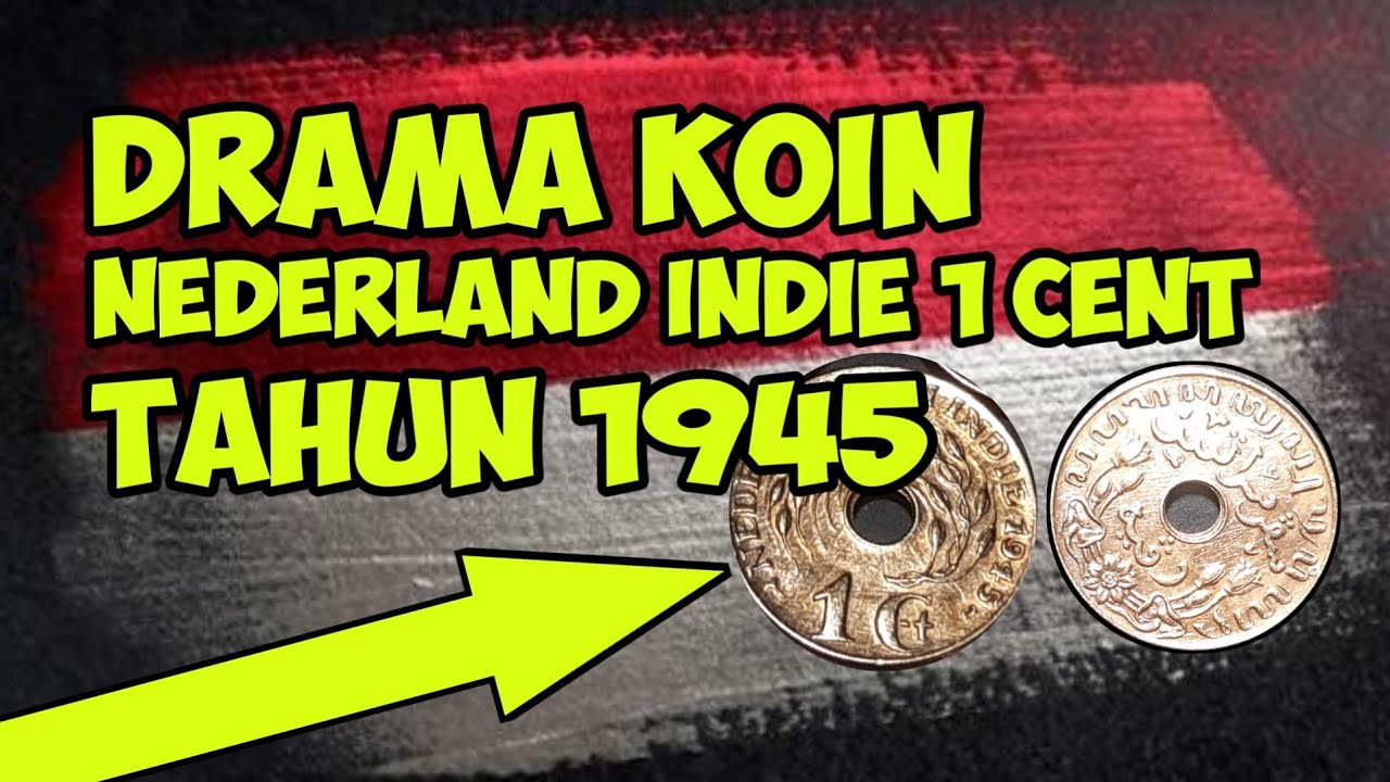 UANG KOIN KUNO EMISI HINDIA BELANDA 1 CENT Th 1945 || KOIN LOGAM