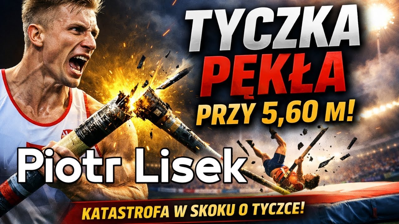 Piotr Lisek i pęknięcie tyczki przy 5.60 m – dramatyczny moment granic sportu .