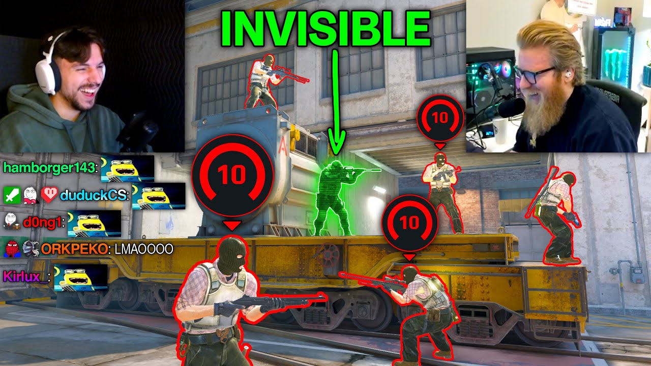 INVISIBLE FLOM vs. 5 FACEIT LEVEL 10s (1v5)