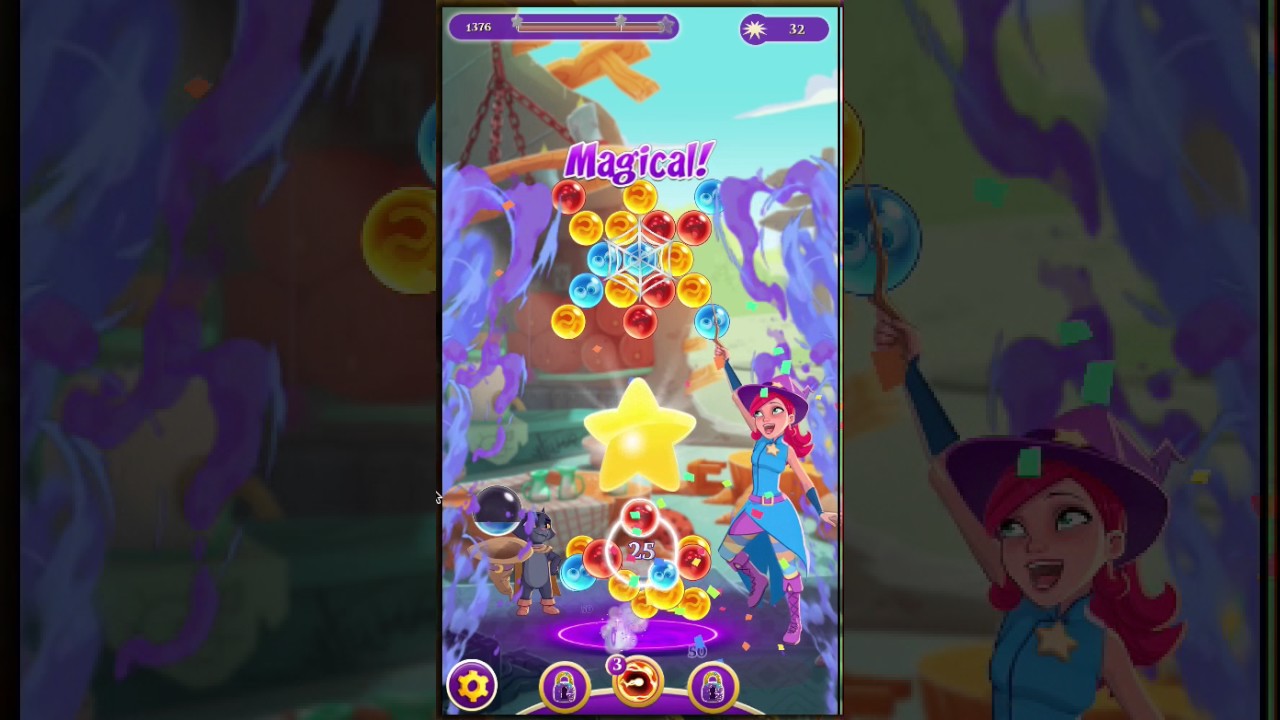 Bubble Witch Saga 3 - Level 26 - No Boosters (by match3news.com)