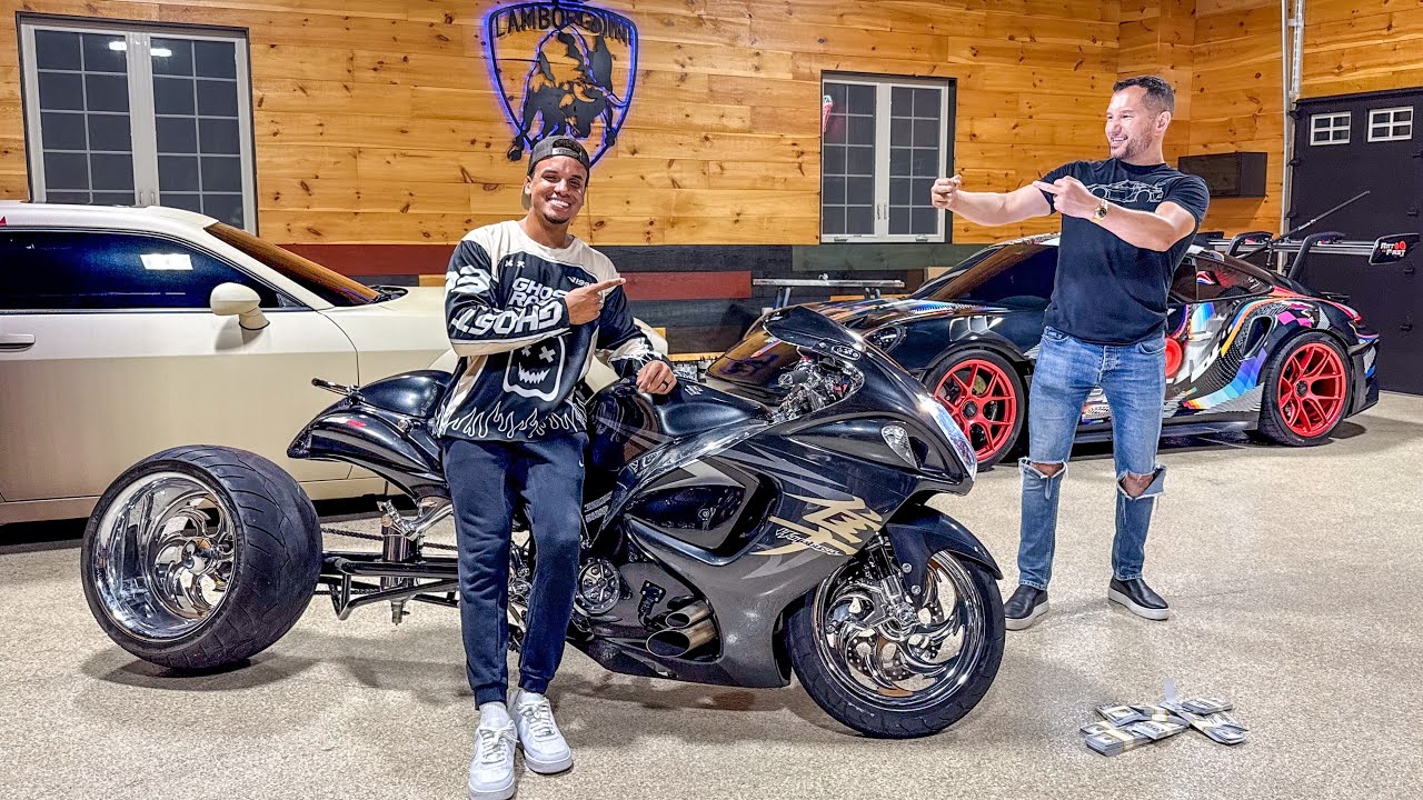 Supercar Owner Gets EMBARRASSED By Turbo Stretched Hayabusa! *$40,000 RACE*