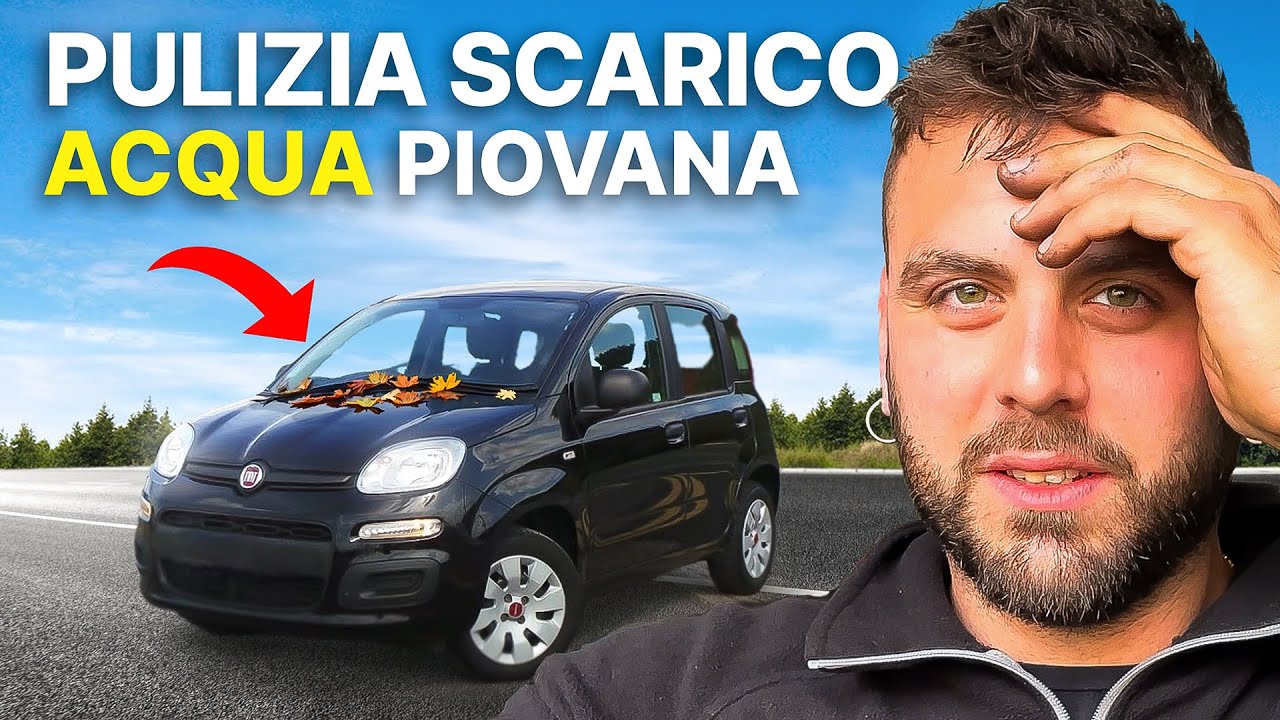 PULIZIA scarico ACQUA del cofano | Fiat Panda