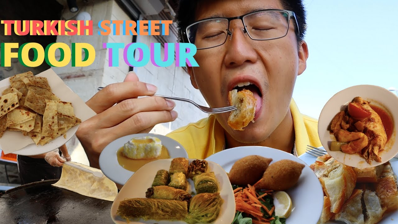 TURKISH STREET FOOD TOUR - FIRST TURKISH GOZLEME + DELICIOUS LOKANTASI FOOD in Istanbul, Turkey!