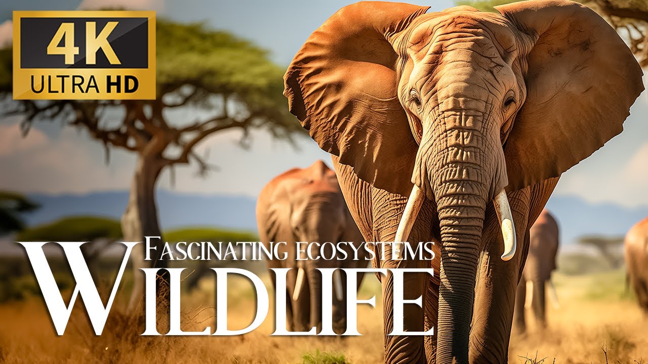 Wildlife Haven 4K 🐾 Beautiful Discovery with Peaceful Piano Harmonies
