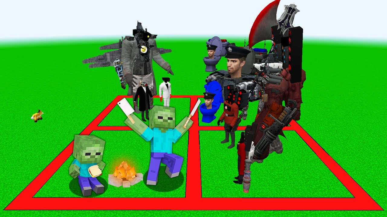 TİTAN HASTALIKLI KAMERA ADAM KAREDEN SON ÇIKAN KAZANIR 😱 - Minecraft