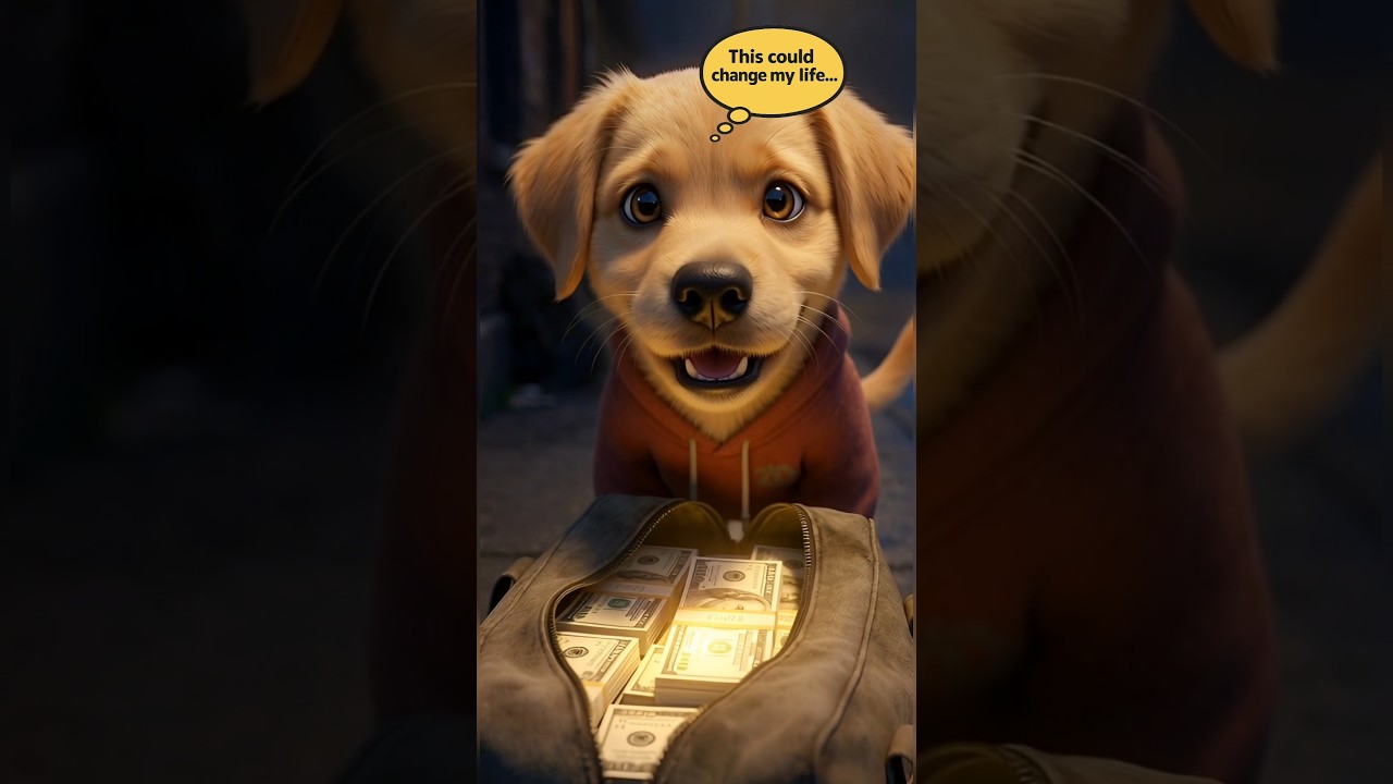 🐶✨ Poor Puppy Found Money, But Chose Kindness 💛💵  