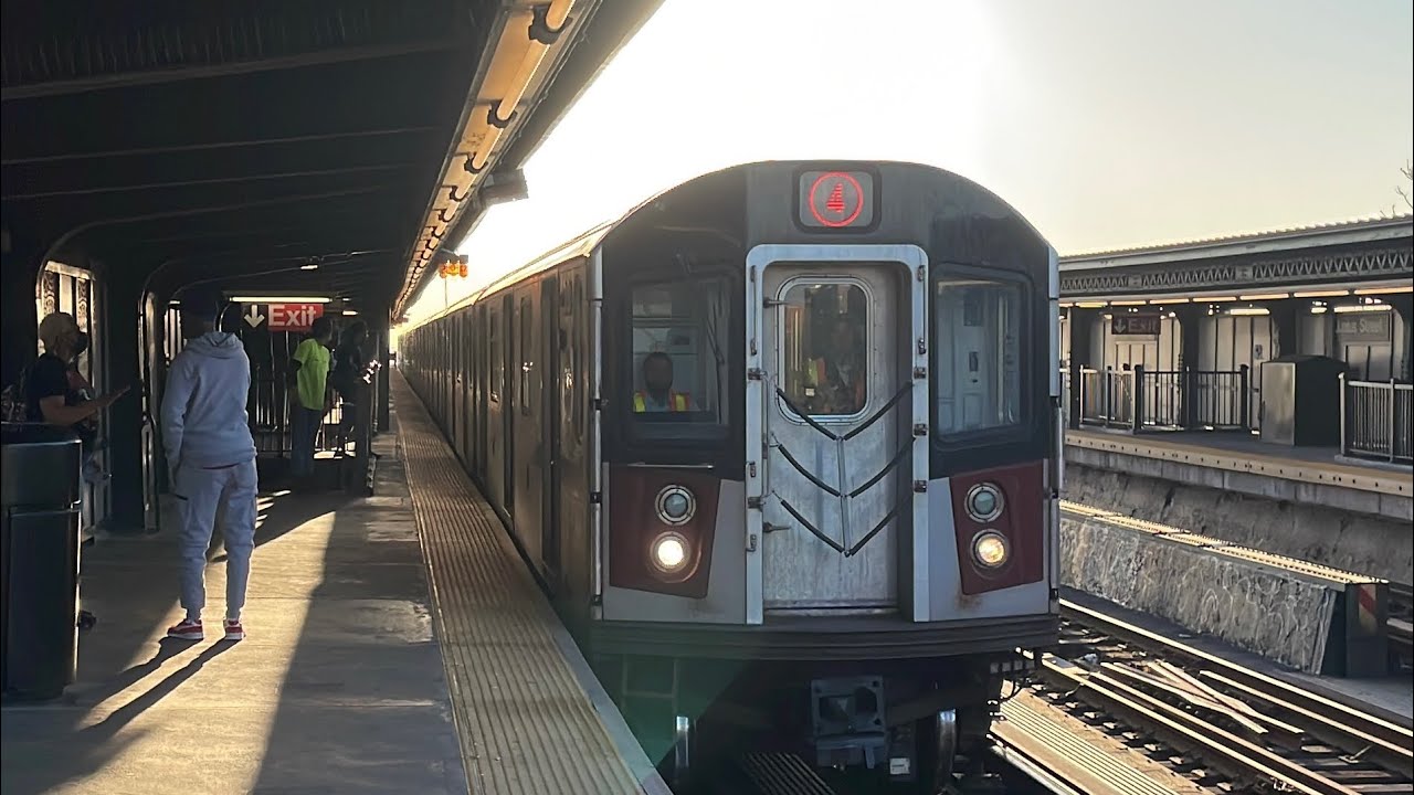 (2) (3) (4) (5) (L) Train Action w/ Battery Run At Livonia Avenue - Junius Street