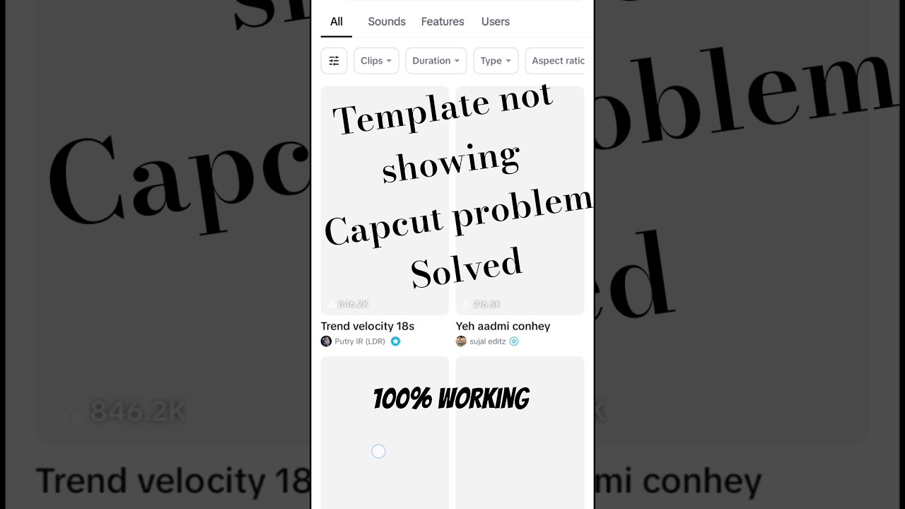 capcut template not showing solved #capcut #edit #capcuttemplate #capcuttemplatenotshowing