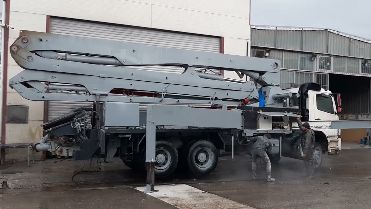 #PUTZMEİSTER #CIFA BETON POMPASI TAMİR REVİZYON İŞLEMİNİN ARDINDAN KUMLAMA VE BOYAMA İŞLEMİ