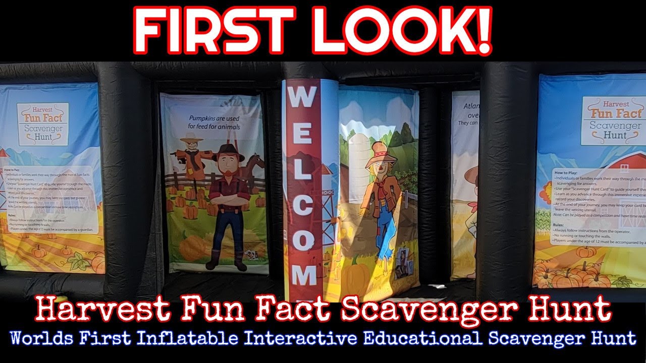 Harvest Fun Fact Scavenger Hunt (Worlds First Inflatable Interactive Educational Scavenger Hunt)