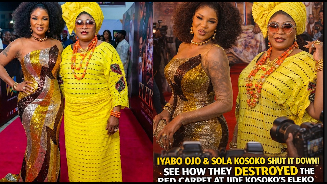 Иябо Ожо и Сола Косоко взяли на себя роль в фильме Джиде Косоко «Элеко» – их наряды вас просто по...
