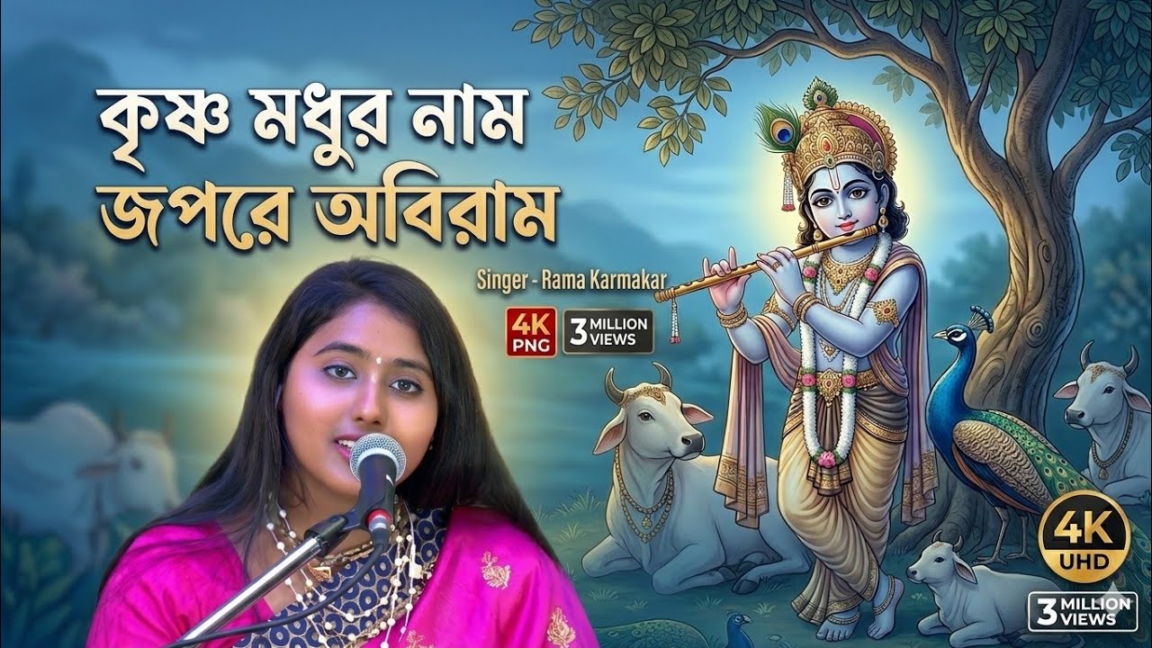 KRISHNA MADHUR NAM ||কৃষ্ণ মধুর নাম জপ রে অবিরাম ||BY-RAMA KARMAKAR
