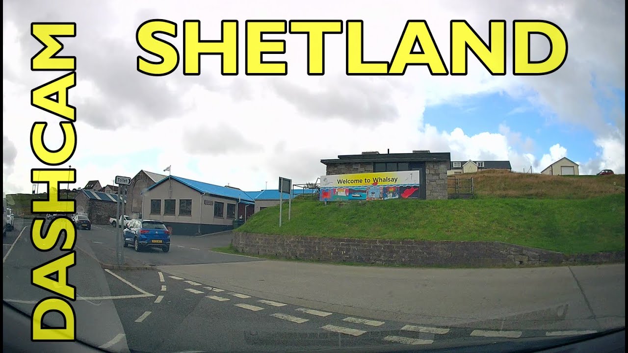 Whiteness to Skaw, Whalsay - Driving in the Shetland Islands