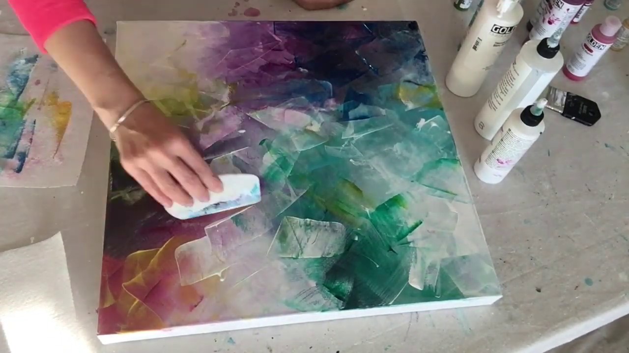 Layered Acrylic Painting  - PART2