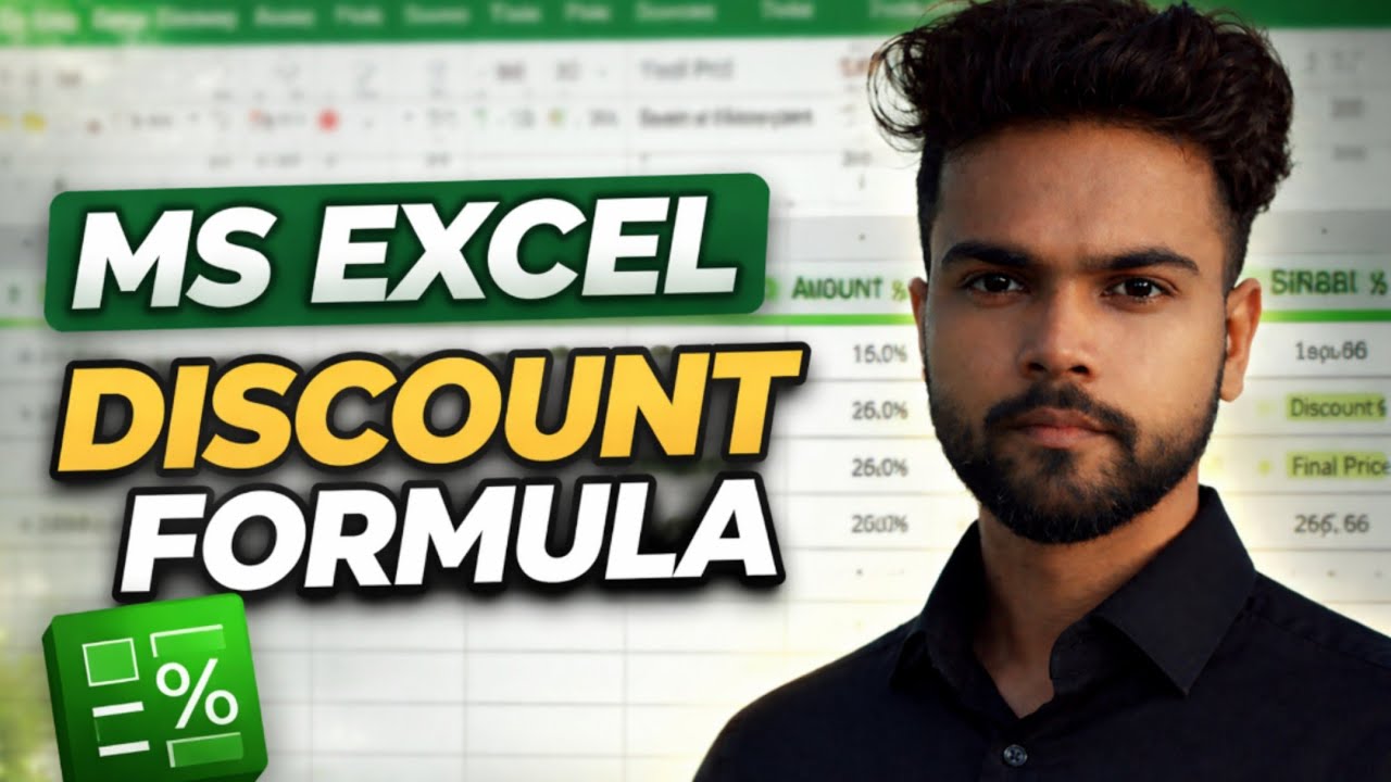 MS Excel me Discount Calculate Kaise Kare || How to Calculate Discount Percentage in Excel