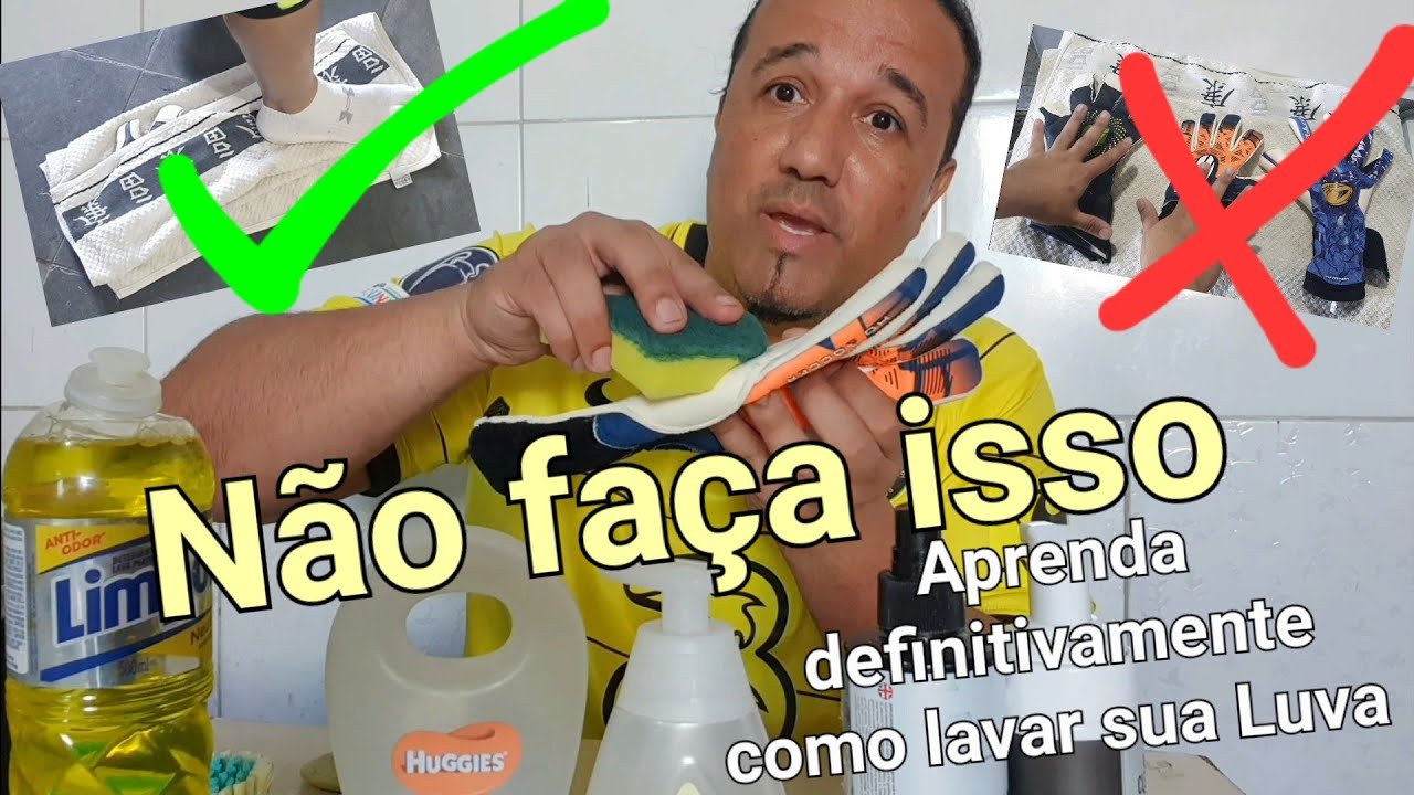 Em 2024 COMO LAVAR MINHA LUVA DE GOLEIRO corretamente? COMO SECAR A LUVA DE GOLEIRO em apartamento?