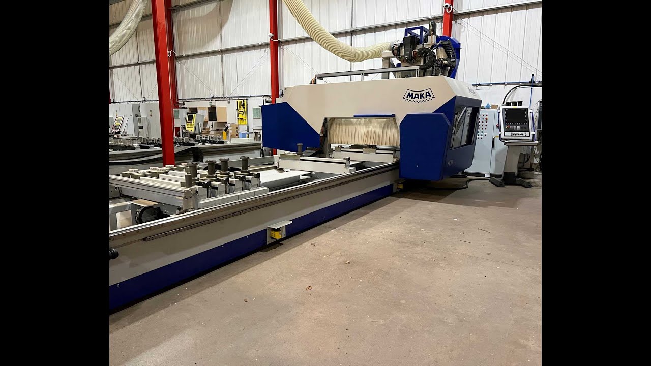 USED WOODWORKING MACHINERY 5 AXIS CNC ROUTER FOR SALE MAKA PE90