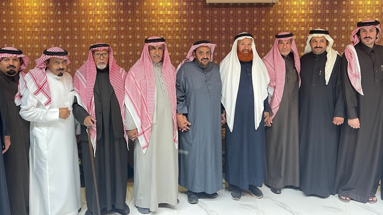 الشيخ محمد بن حسن بن جرشب في ضيافه سعد بن شباب ال دمعان و بدر بن شباب  الحمالي في منزلهم في جو