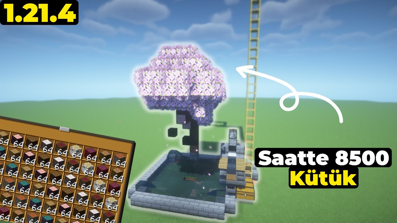 AŞIRI KOLAY AĞAÇ FARMI NASIL YAPILIR - MİNECRAFT - 1.21.4
