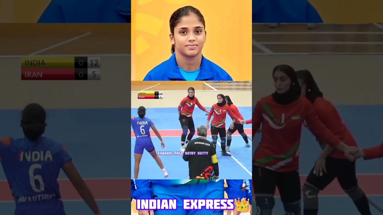 express 👑 Karthika😍 & Indian express 👑 Karthika mass performance power full kick skill #kabaddi