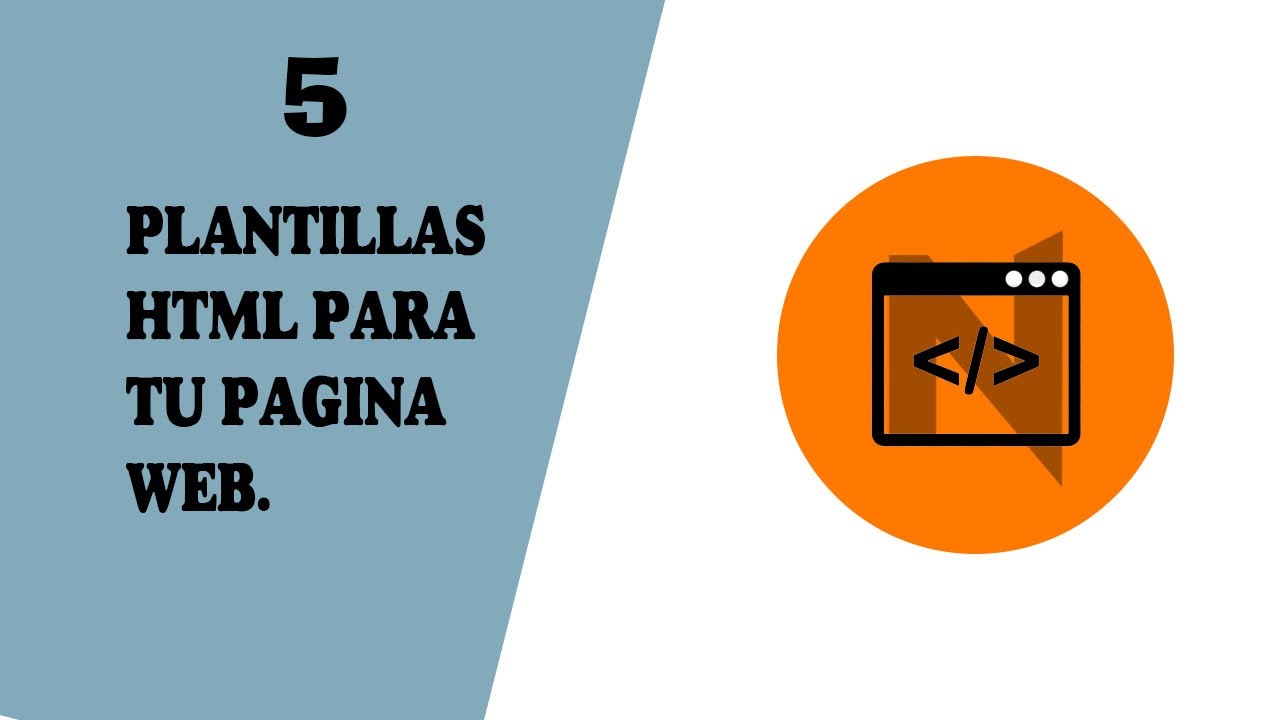 Plantillas HTML para crear tu p&aacute;gina web