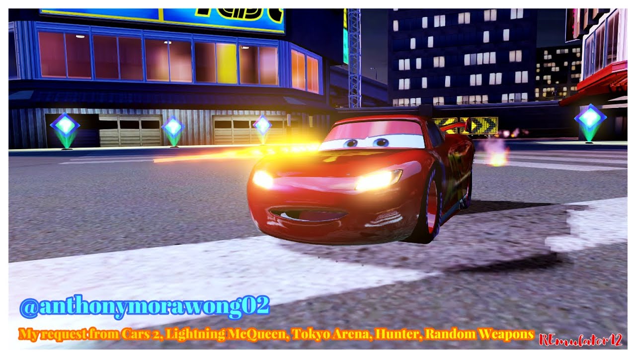 Cars 2 The Video Game | Lightning McQueen - Hunter Mode | Tokyo Arena