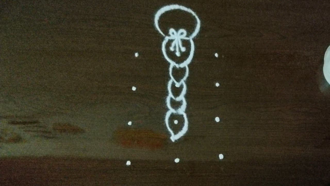 women's day special girl rangoli design/4×3 dot kolam/simple mugglu @NSchannelrangoli