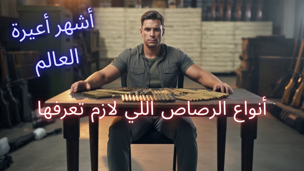 أنواع الرصاص: من .22 لـ .45 — التاريخ، القوة، وأشهر المسدسات@Commanda