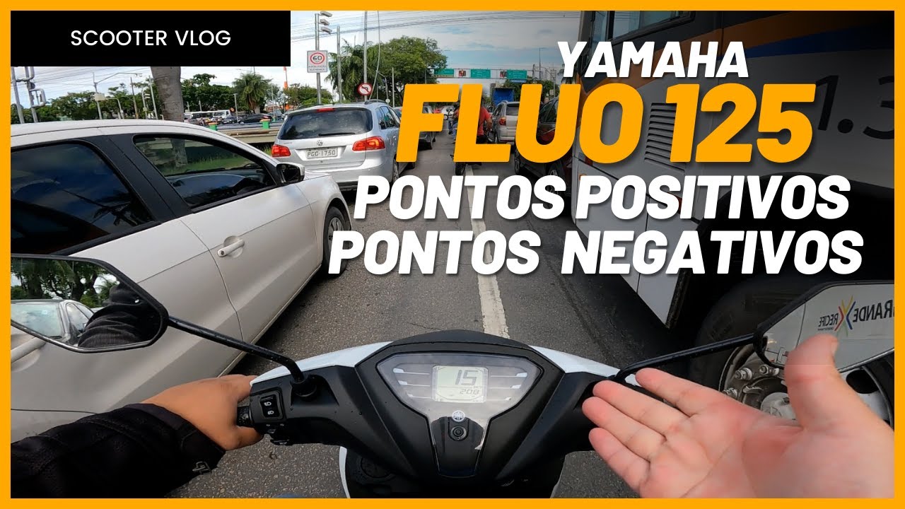 Yamaha Fluo 125 pontos positivos e negativos da scooter