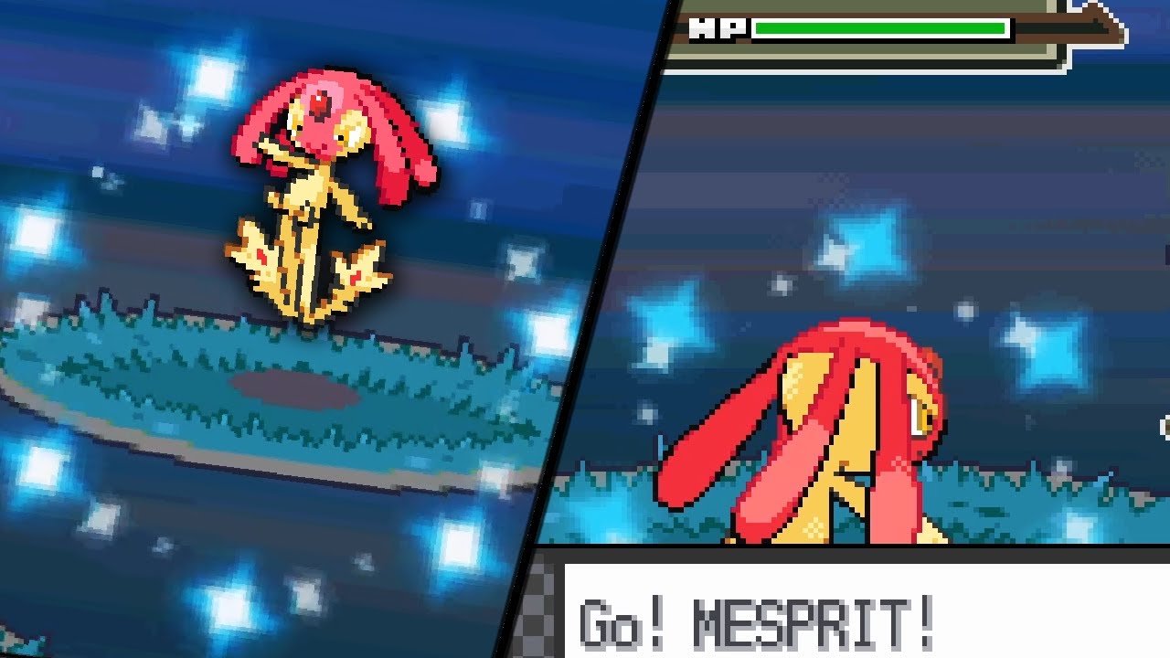 LIVE! Shiny Roaming Mesprit After 4,592 SRs! - Pokemon Platinum