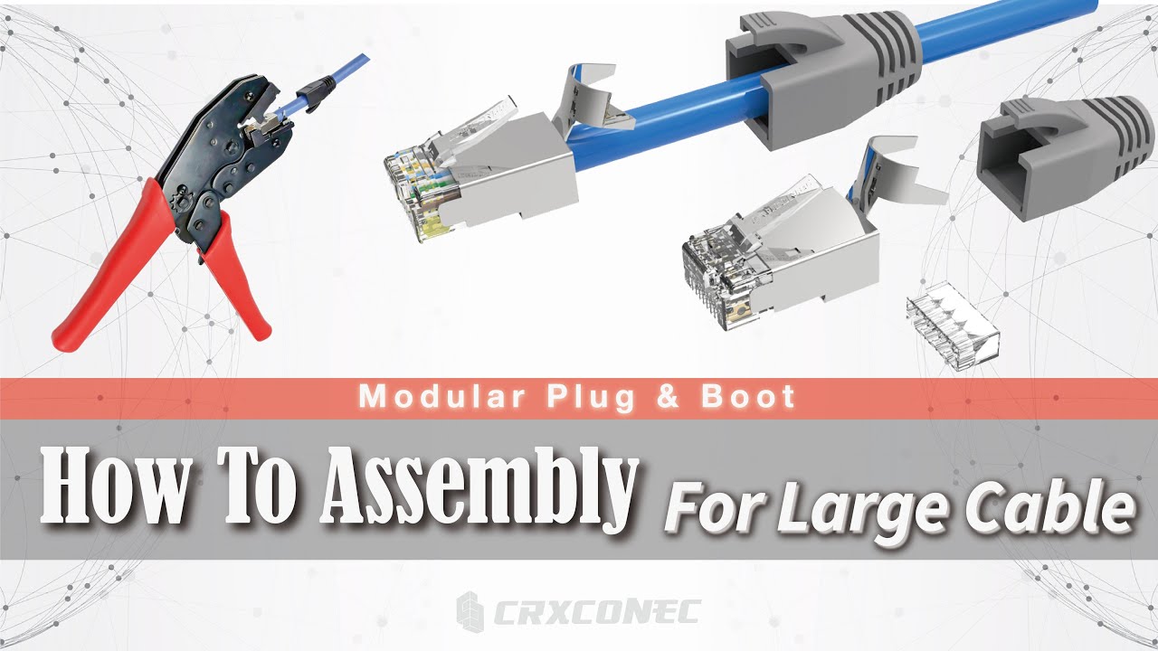 How To Assemble Cat7 /Cat6 A Shielded RJ45 Connector with Larger Cable?